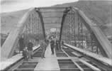 Foto antigua del Puente de Hierro